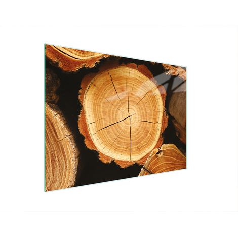 Planche à découper en verre 30x22 bois (1/5)