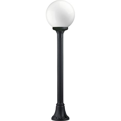 Baliza exterior clásica INDURA GLOBO E27 70 W IP55 1000 mm Negro (1/2)