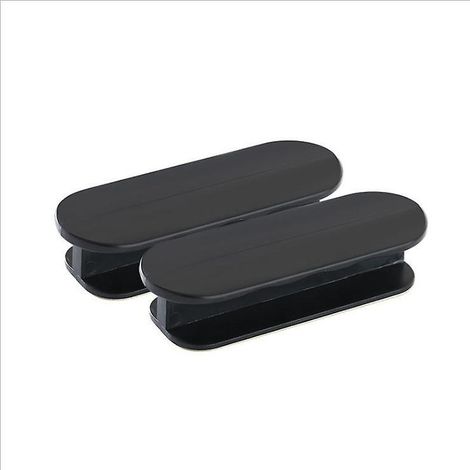 noir Lot De2 Poignes Auto-adhsives Pour Placard De Cuisine, Tiroir, Fentre, Porte Coulissante (1/5)