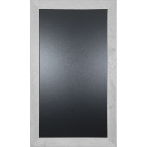 Ardoise murale double face avec moulure large couleur gris, dimensions 108 x 63 cm