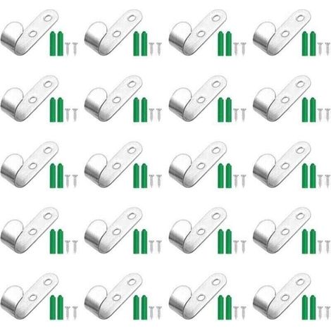 Lot de 20 Crochet Bache pour Bâche De Remorque, 44 x 21 x 16 mm Attache Bache, Crochet pour Bache pour Remorque, Accessoires De Remorque De Voiture (1/4)