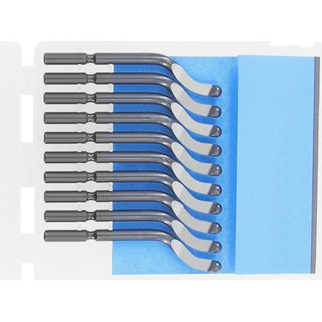 Irovami Outil de finition, ébavurage, fraise à ébavurer, 10 pièces en acier rapide pour imprimante 3D, maquettes, sculptures, modelage et nettoyage (1/5)