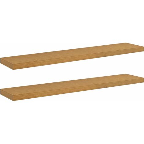 Maison Exclusive - Wandregal 2 pcs Beige 120 x 23,5 x 4 cm Holzwe