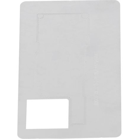 Gabarit de reballage BGA, bonne dissipation de chaleur, positionnement précis, en acier inoxydable, pour iOS 14 et iOS 14 Pro. Couche intermédiaire maximale : 0,12 pouce.