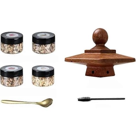 Ensemble pour fumer le whisky et autres boissons, fumage au bois avec accessoires de fumage à l'ancienne, sublime les cocktails.-AquaForge