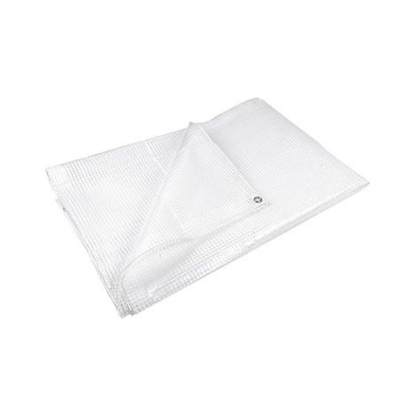 Ribiland – Bâche de protection translucide 4x10m imperméable et indéchirable – Traitement anti-UV – 160 g/m² – PRBD16004X10