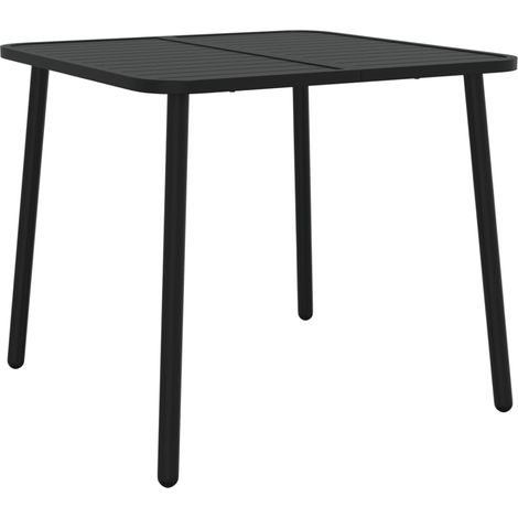 Table de jardin Table d'extérieur anthracite 80x80x71 cm acier (1/5)