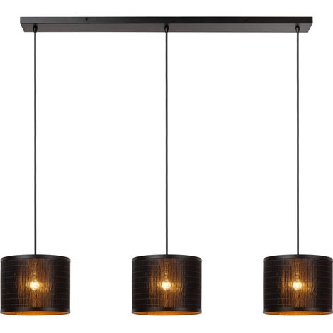 Lampe suspendue Tagalog Noir à 3 lumières - 21429/03/30 (1/2)