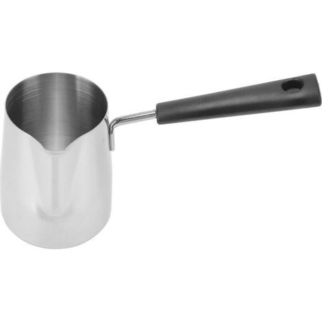 Kaffeemaschinen Langgriff-Kaffeetassen Kaffeekanne zum Aufbrühen von Milch oder kleiner und leichter Edelstahl-Launcher, geeignet für den Heimgebrauch (350 ml). (1/4)