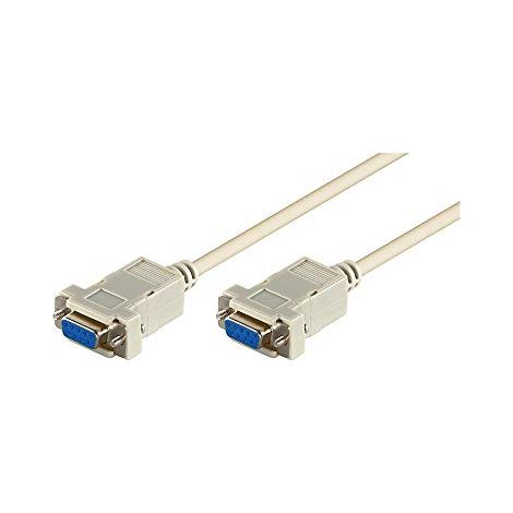 Cavo di collegamento D-SUB da 9 pin, presa/presa, null modem seriale, Presa D-SUB/RS-232 (9-pin)  Presa D-SUB/RS-232 (9-pin). Lunghezza del Cavo 2 m (1/2)