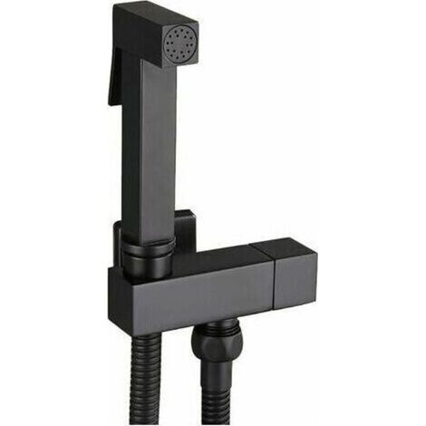 Kit de Douchette WC Complet - Laiton - Couleur Noire - Pour une Hygiène Personnelle et un Confort Accrus (1/4)