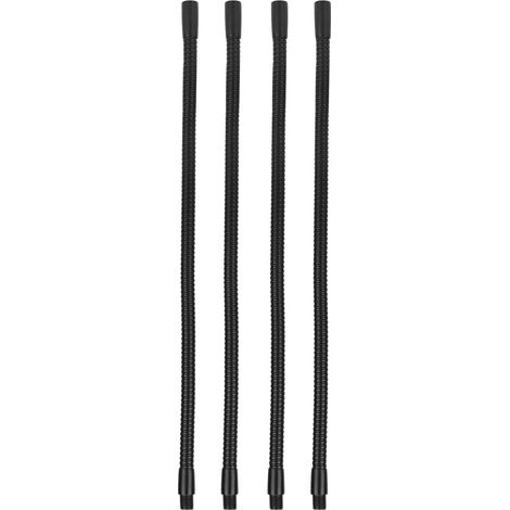 Lot de 4 tuyaux flexibles en aluminium de 10 mm de diamètre pour lampe de table ou de bureau, longueur 30 cm. (1/5)