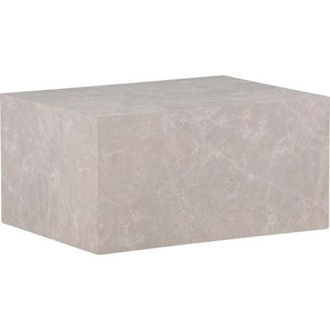 Table Basse Imitation Marbre "York" 80cm Beige (1/5)