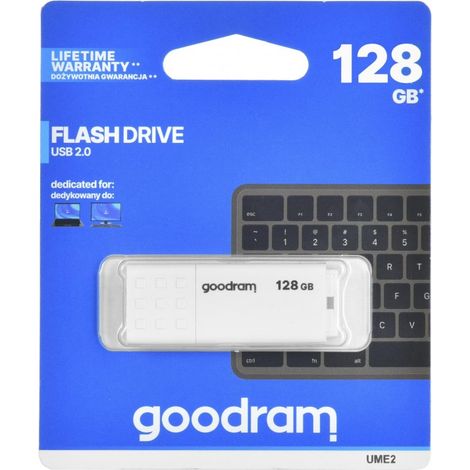 USB 2.0 GOODRAM 128GB UME2 BLANCO (1/4)