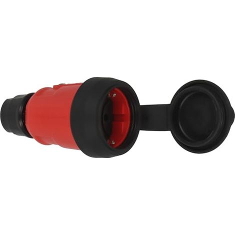 BRENNENSTUHL 9837560010 FICHE ÉLECTRIQUE MÂLE AVEC TERRE 230 V ROUGE, NOIR IP54