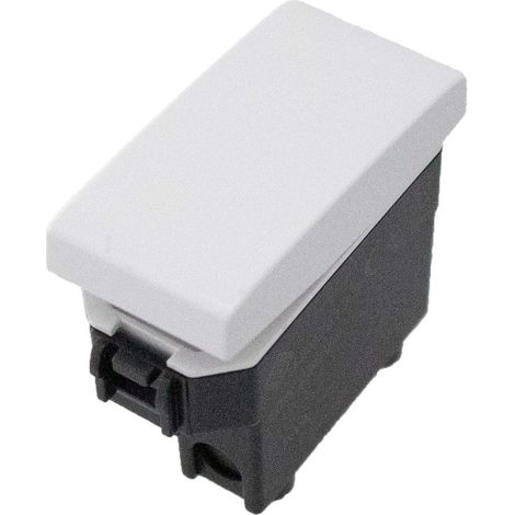 Pulsante Normalmente Aperto 1P 10A Colore Bianco Compatibile Con Bticino Living e Vimar Plana