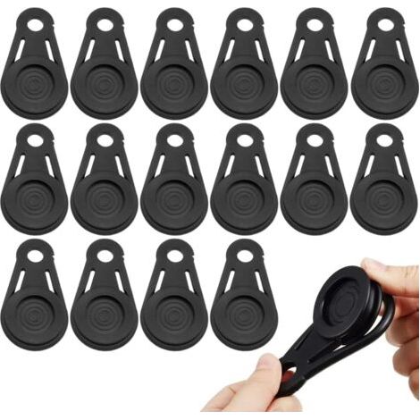 BUNTHAUS 16 PCS Pince pour Bache, pince bache piscine, Clip De Tente De Camping,Attache Bache Clips De Fixation,Vent Clip pour pour Fixation De Cordons Et Tentes Camping Et Randonnée (1/5)