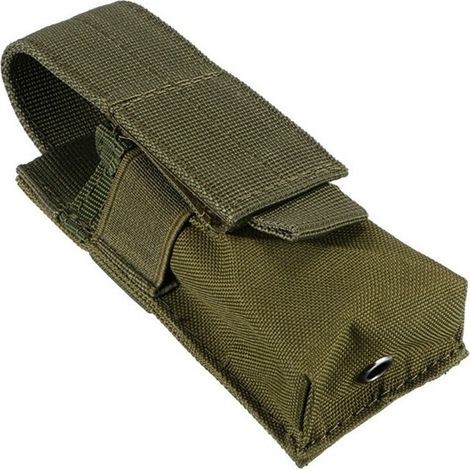 Outdoor Multi-functional Military Tactical Flashlight Bag M5 Flashlight Bag Small Single-Pack EDC Tool Bag Molle Accessory Bag - Military Green - (1/4)