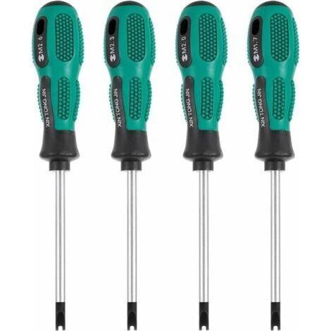 Screwdriver Set,4pcs/Set Screwdriver Bits U Fork Magnetic Grooved Screw Driver CR-V Multi Function Tool Kit Hand(160cm4pcs) (1/5)