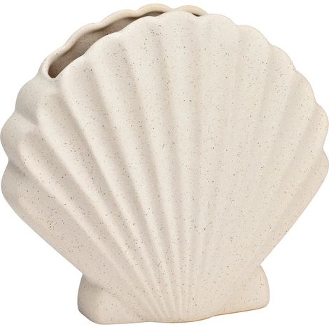 Vase coquillage sablé 19x17x8cm (1/5)