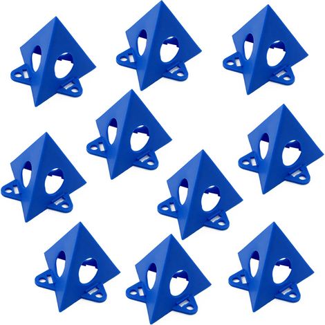 10 pezzi supporto pittura treppiede conico mini triangolare per artista falegname, blu