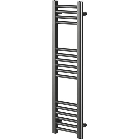 Pizarro Gunmetal Grey 1000mm x 300mm Straight Heated Towel Rail (1/5)
