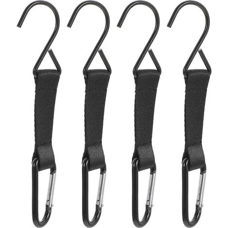 Crochets métalliques en forme de S pour suspendre les ustensiles de cuisine, lot de 4, pour le camping (1/5)