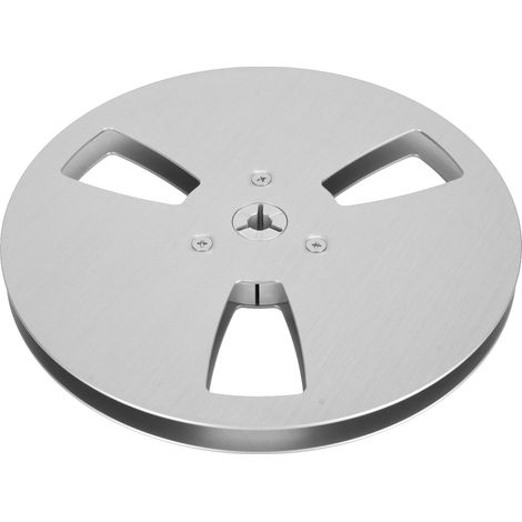 Bobine de bande magnétique vide 1/4 7 pouces, 3 trous, trous anti-vent, bobine réceptrice pour enregistrement, argent. (1/5)