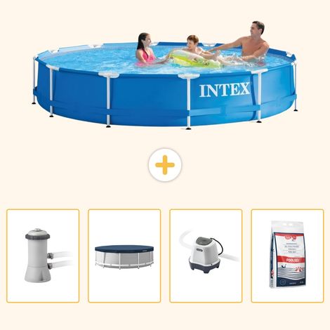 Intex Piscine Tubulaire Ronde - 366x76 cm - 5-pièces S301 (1/5)