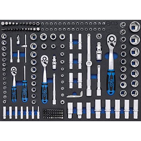 Bgs 4036 3/Officina carrello inserto: set di chiavi a bussola, Pro Torque, 192 pezzi (1/3)