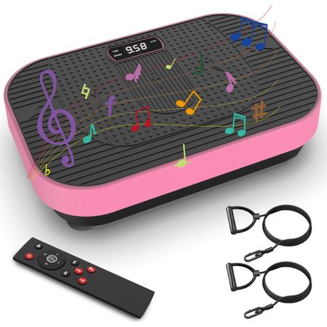 Pedana vibrante per il fitness con funzione musicale Bluetooth: una pedana vibrante e una piattaforma vibrante per l'allenamento di tutto il corpo, ideale per gli allenamenti in casa. (1/5)