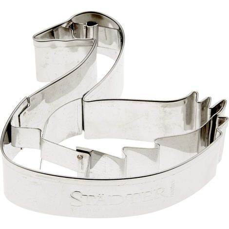 Stampini per Biscotti a Forma di goffratura Swan Shape, Argento