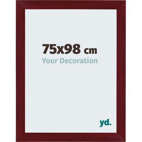 Cadre Puzzle 75x98 cm - Vin Rouge Patiné - MDF - Mura. (1/5)