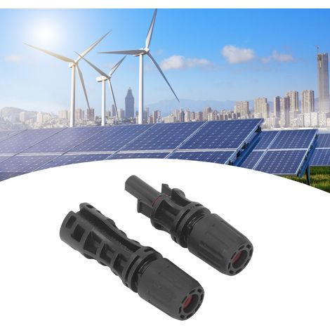 Kabelverbinder für Solarmodule, IP67 wasserdicht, 5 Sätze Stecker und Buchsen, unterstützen eine Spannung von 1500 V 50 A. (1/5)