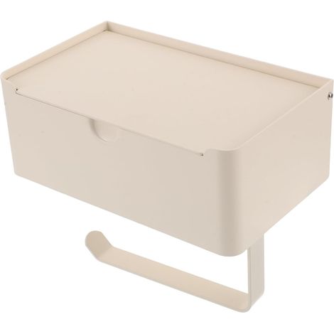 Porte-papier toilette Abaodam en aluminium beige pour salle de (1/5)