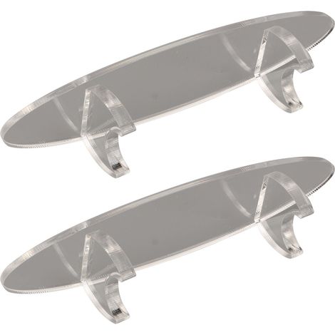 Set mit 2 transparenten Acryl-Stifthaltern, geeignet für Schreibtische, zur Aufbewahrung von Make-up- und Malpinseln, geeignet für Zuhause, Schule oder Büro (1/5)