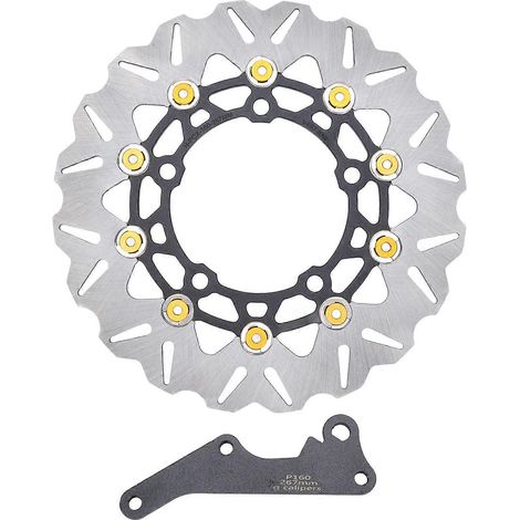 267 mm Motorrad-Vorderradbremsscheibe, Ersatzrotor kompatibel mit PCX125 PCX150 PCX160 2021-2024, Hochleistungs-Stahlscheibe für Vorderrad. (1/5)