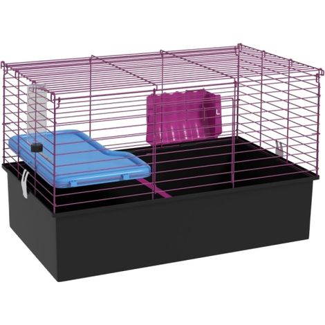 Chinchilla Rabbit Guinea Pig Small Animal Cage with Platform and Ramp, Spacious Playhouse 71x46x47cm for Pet Comfort (1/5)