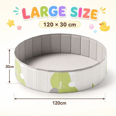 Baignoire pliable (120 cm), piscine portable, pataugeoire intérieure et extérieure (1/5)