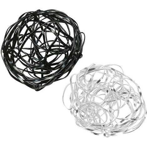 Deux vases à fleurs, outils de composition florale, rembourrage en maille durable pour vases, conception flexible et déformable, adaptés à la décoration de la maison et des événements. (1/4)