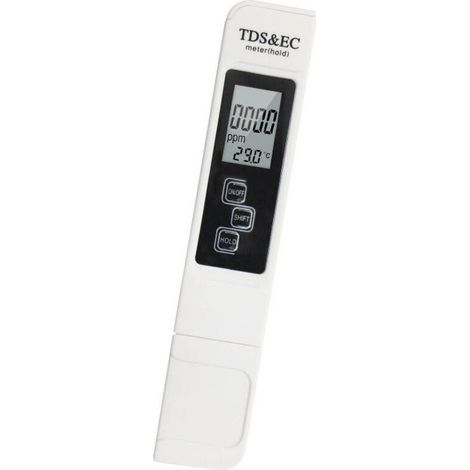 Elektronisches pH-Meter, TDS- und EC-Temperaturmessgerät, 3-in-1-Wasserqualitätstester mit LCD-Bildschirm, automatischer Kalibrierung, geeignet für Schwimmbäder, Aquarien, Labore usw. (1/5)