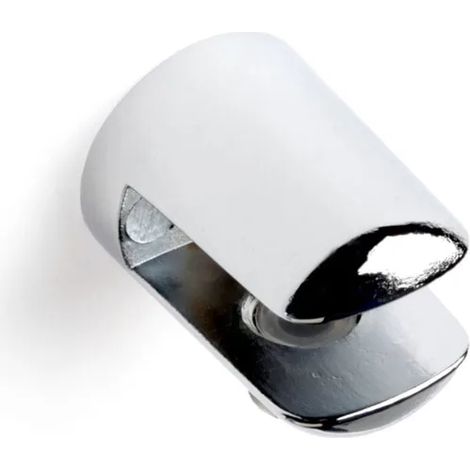 Support fixe pour étagères en verre et bois Pour étagères d'une épaisseur de 8 à 10 mm Système de fixation vissé 10 unité (1/4)