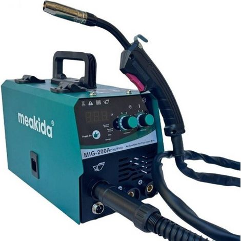 Trade Shop - Soldador Mig De Hilo Continuo Sin Gas 200 Mma Electrodo + Bobina Mig-200a - (1/5)