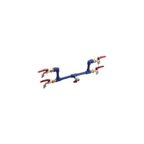 KIT POUR EAU 2 ROBINETS À BILLE QMC 63 GEWISS GW68793