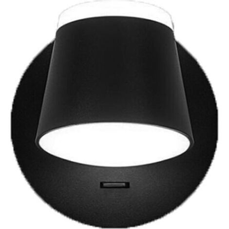 Lampe De Chevet Noir Lumières mural chambre à coucher Lampe murale LED Escalier intérieur applique murale tête de lit commutateur pour garages couloir hôtels Rotation à 360 degrés Eclairage Mural (1/5)