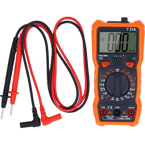 Digital Multimeter 1999 Counts Voltmeter Tester with NCV LCD for AC DC Voltage Current Resistor Diode Continuity Test