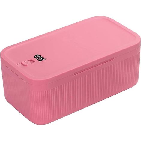 Boîte de rangement verrouillable, boîte à pharmacie verrouillable, étui pour téléphone portable, rose (1/5)