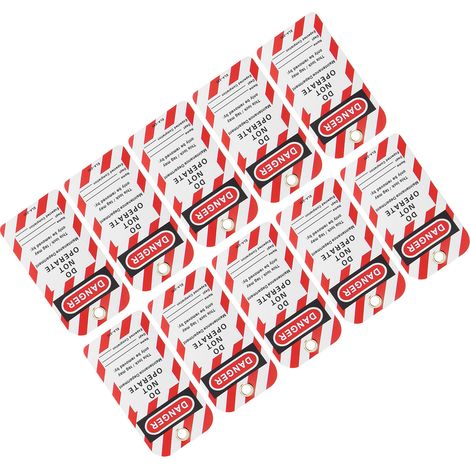 Étiquettes Danger Interdiction d'Utilisation - Lot de 10, Autocollants PVC pour Matériel Industriel (1/5)