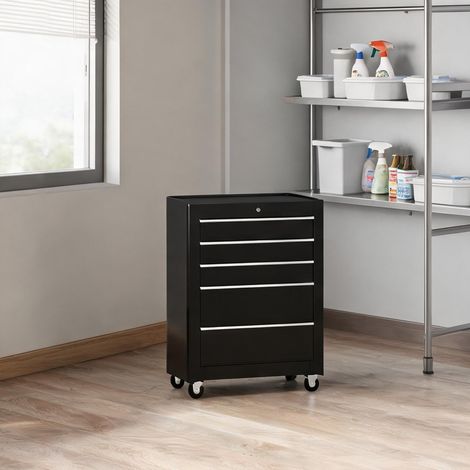 SunJet Servante d'atelier, armoire à outils, en acier 5 tiroirs - Réf. 820B67IDCW0U (1/5)