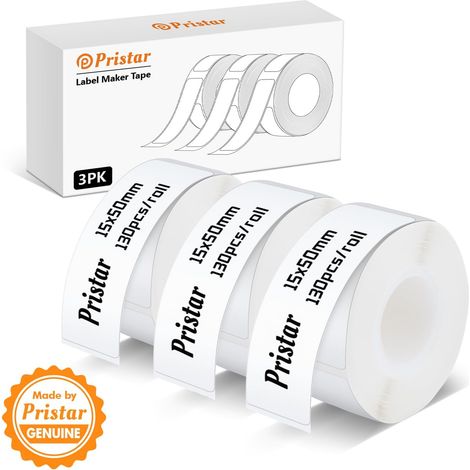 labels, 3 rolls 15mm50mm thermal label tape (1/5)